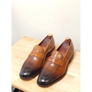 Allen Edmonds Penny Loafer Dress Shoe Loafers Mens Size 11.5 D Two Tone Brown